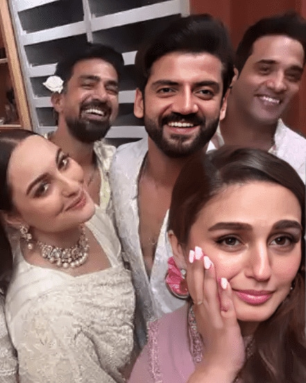 Huma Qureshi seen in sonakshi sinha wedding with rumored boyfriend Rachit Singh