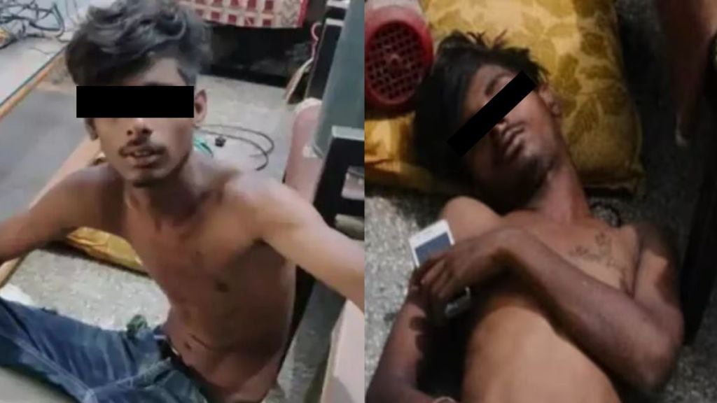 Lucknow thief caught sleeping