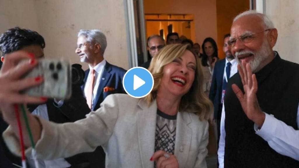 Georgia Meloni With Narendra Modi G7 Viral Video