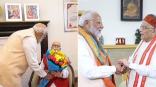 Narendra Modi meets LK Advani and murali manohar joshi