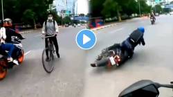 VIDEO: सुसाट रस्त्यावर उलट्या दिशेने आला अन् एका मागोमाग अपघातांचा थरार; मदत करायची सोडून केलं असं काही…