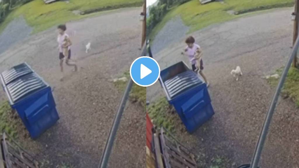 Security footage captured a woman throwing two puppies in a dumpster without giving them a second look video viral