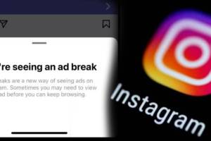 Instagram new feature ad breaks forces users to stop and view an ad for specified period before they can continue scrolling