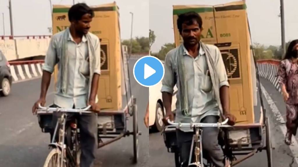 Viral Video Shows woman aiding a rickshaw puller in the intense summer heat Gift Him Lunchbox And A Lift heartwarming scene