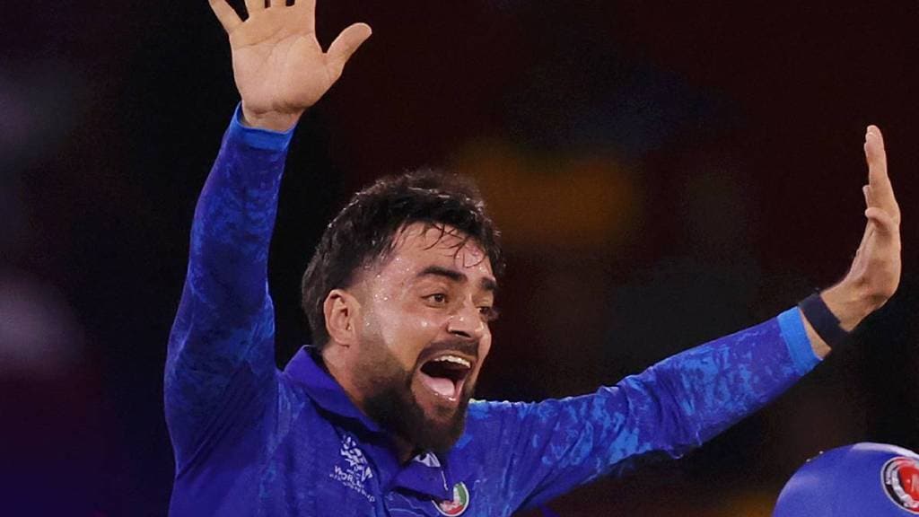 Rashid Khan Becomes 1st Captain in T20 World Cup History with best bowling figure