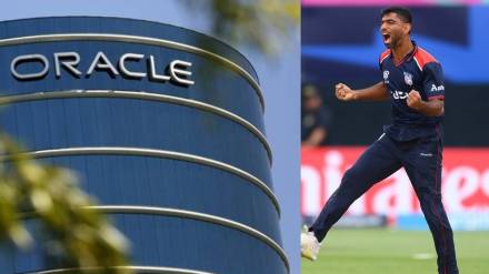 Netizens Call Out Oracle After Saurabh Netravallkar sister revelas he work from hotel after t20 wc matches