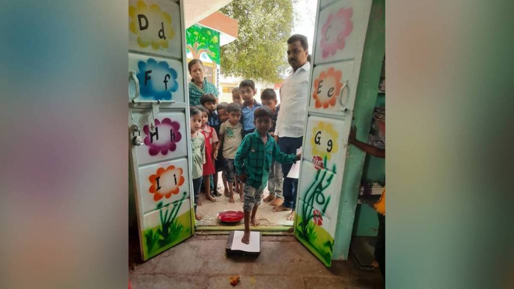 students, first day school, Solapur,