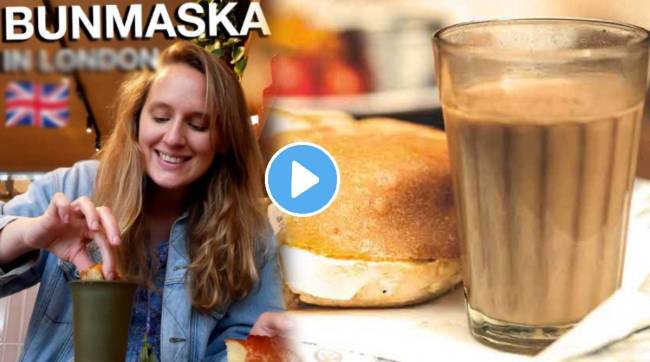The love for bun maska has now crossed borders and reached the streets of London Influencer Reaction To Bun Maska And Chai