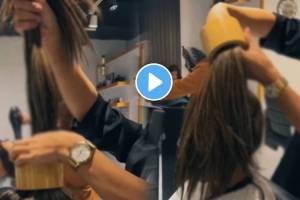 Viral Video Shows Man Using Table Fan And Selotep To Cute Young Girl Haircut This Unique Style Will Shock You