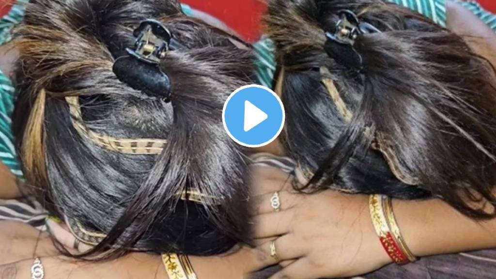 Video of a snake crawling on the hair of a sleeping woman went viral