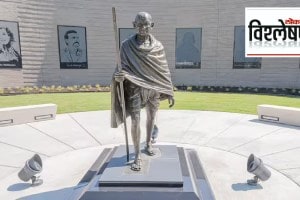 A bust of Mahatma Gandhi was vandalised in Italy by Khalistani extremists
