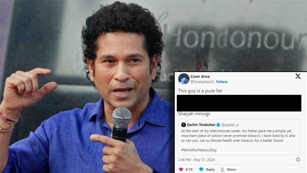 Sachin Tendulkar Called liar By Virat Kohli Fan