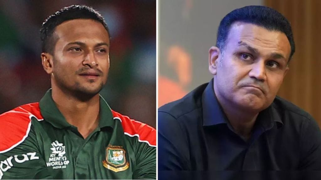 Shakib Al hasan reply to virender sehwag