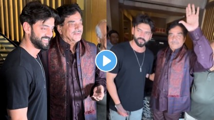 Shatrughan Sinha gives blessings to Zaheer Iqbal