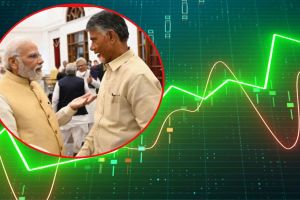 Stock market TDP leader N Chandrababu Naidu