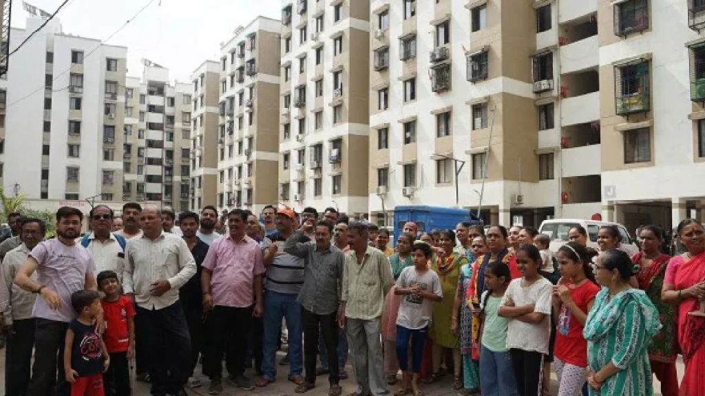 The housing colony in Vadodara