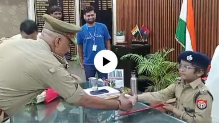 9 year old with brain tumour becomes IPS Officer for a day in Varanasi
