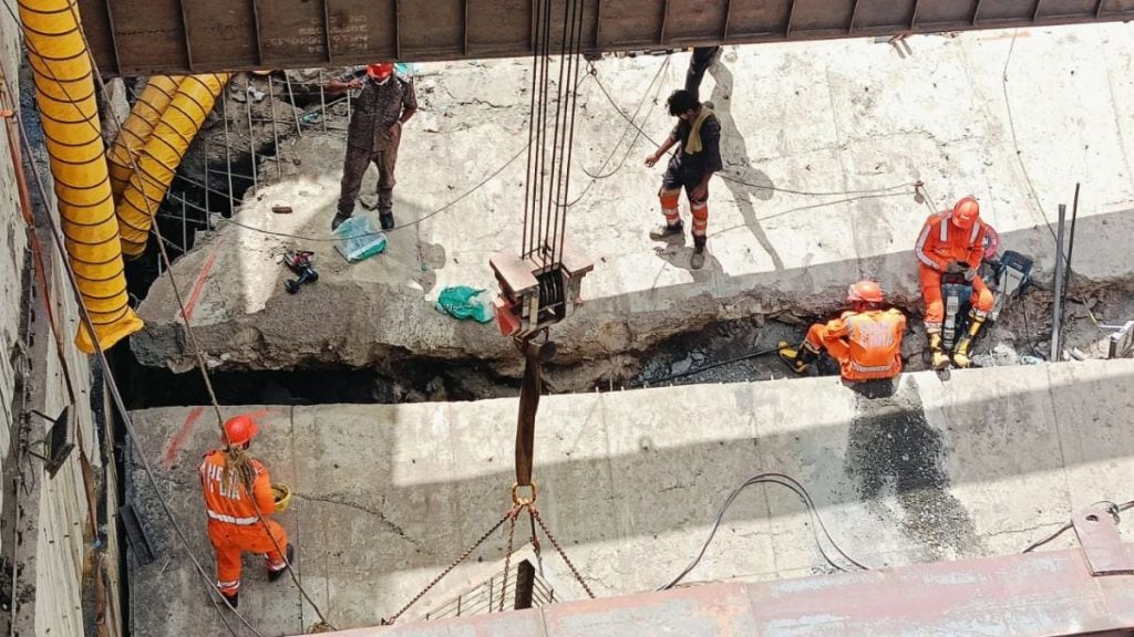 Versova Bay Landslide Tragedy Two Days After Driver Under Debris Search Continues