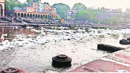 Water pollution in Indrayani River at Alandi pune