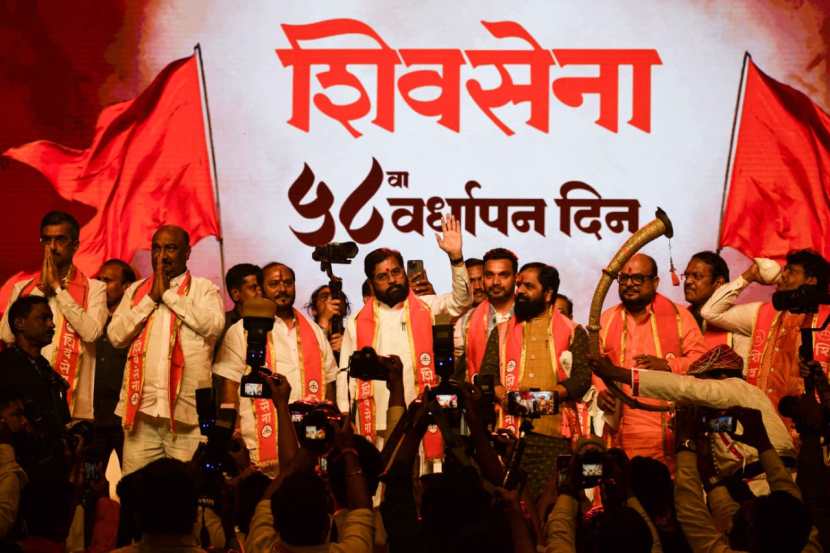 eknath shinde at shivsena melava in worl mumbai latest speech