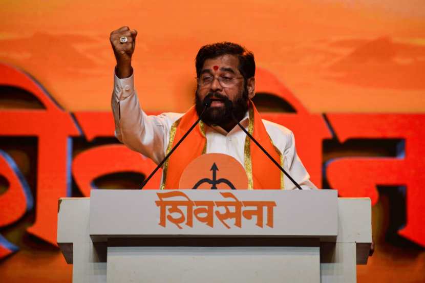 eknath shinde at shivsena melava in worl mumbai latest speech