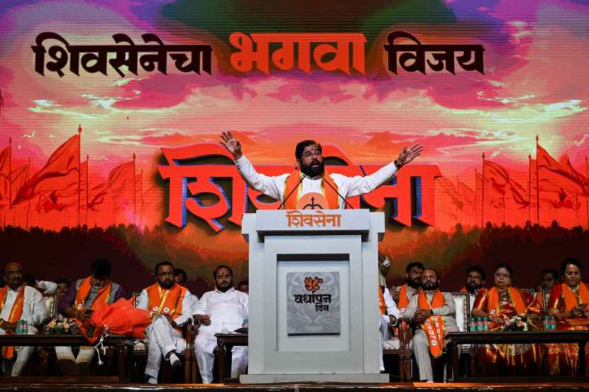 eknath shinde at shivsena melava in worl mumbai latest speech