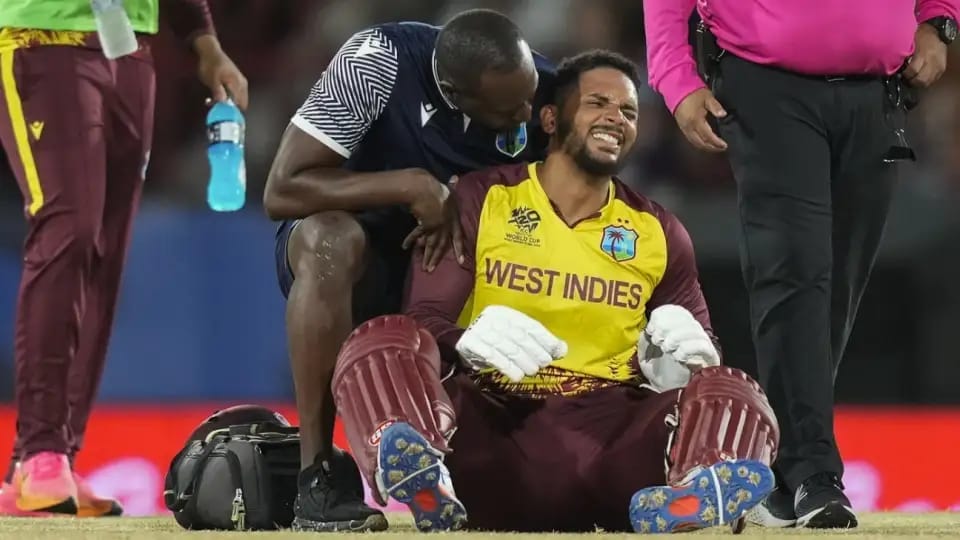 West Indies Brandon King Injured in Super 8 Stage