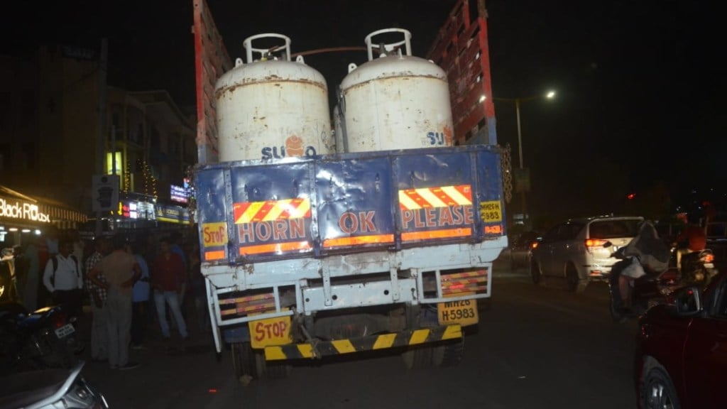 speeding truck with gas cylinders hits elderly couple