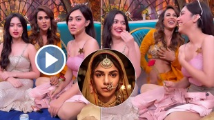 nia sharma jannat zubair reem shaikh did mimicry of Sharmin Segal as Alamzeb from heeramandi