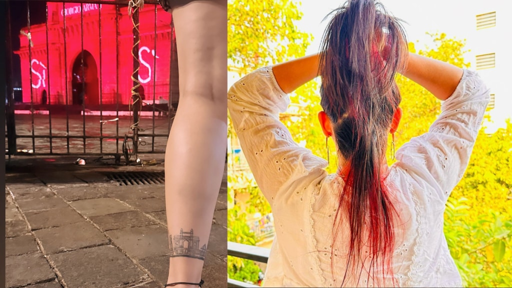 This Marathi actress got tattooed of Gateway Of India in her legs