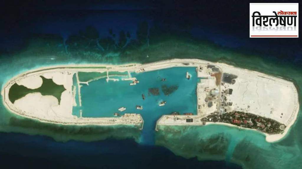 building islands in the South China Sea