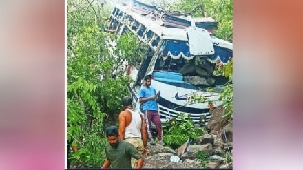 Nine killed in terror attack Vaishnodevi pilgrims bus crashes into valley after firing