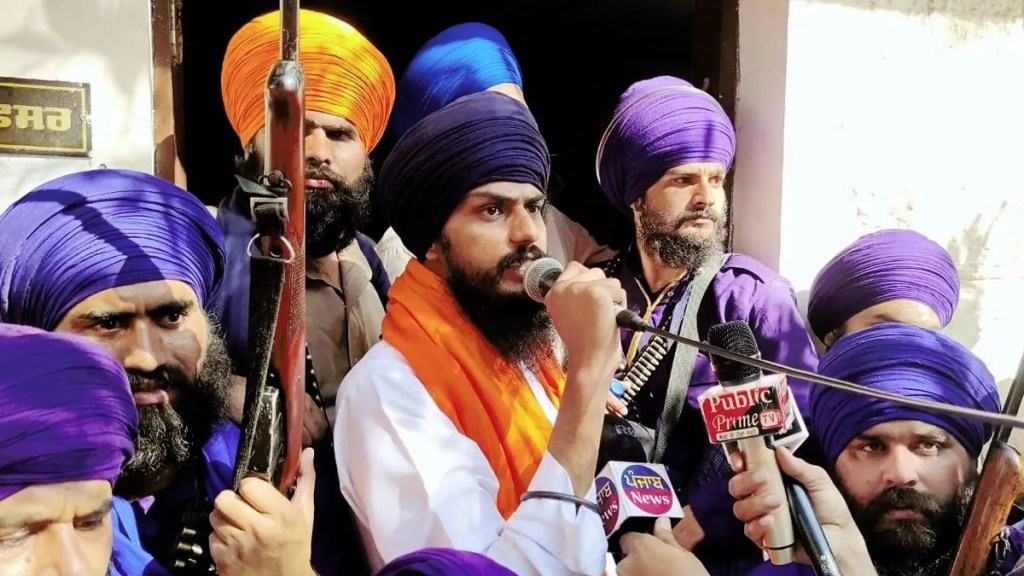 pro Khalistani separatist Amritpal Singh marathi news