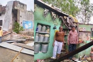 buldhana tin roof death marathi news