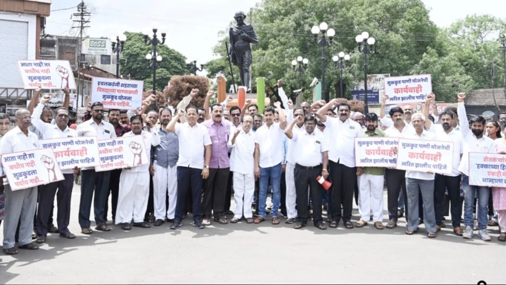 ichalkaranji agitation for dudhganga water