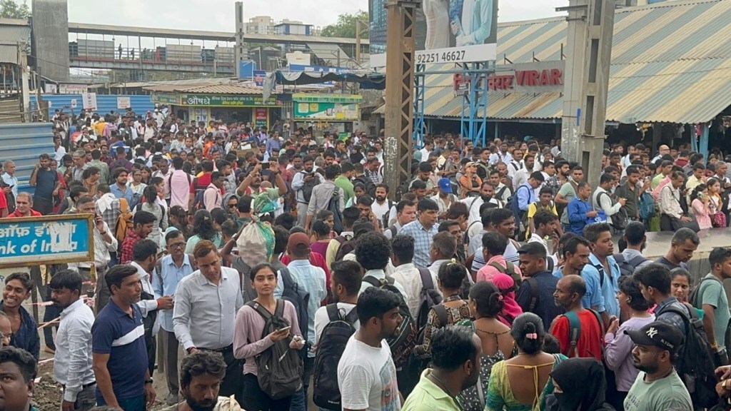 virar railway station overcrowded