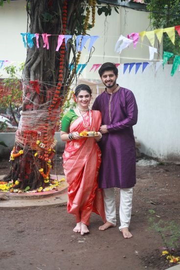 colors marathi actress celebrates vat purnima