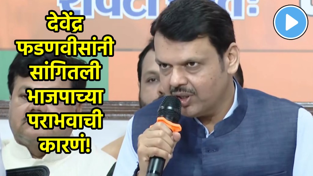 devendra fadnavis on bjp defeat in maharashtra loksabha election results 2024