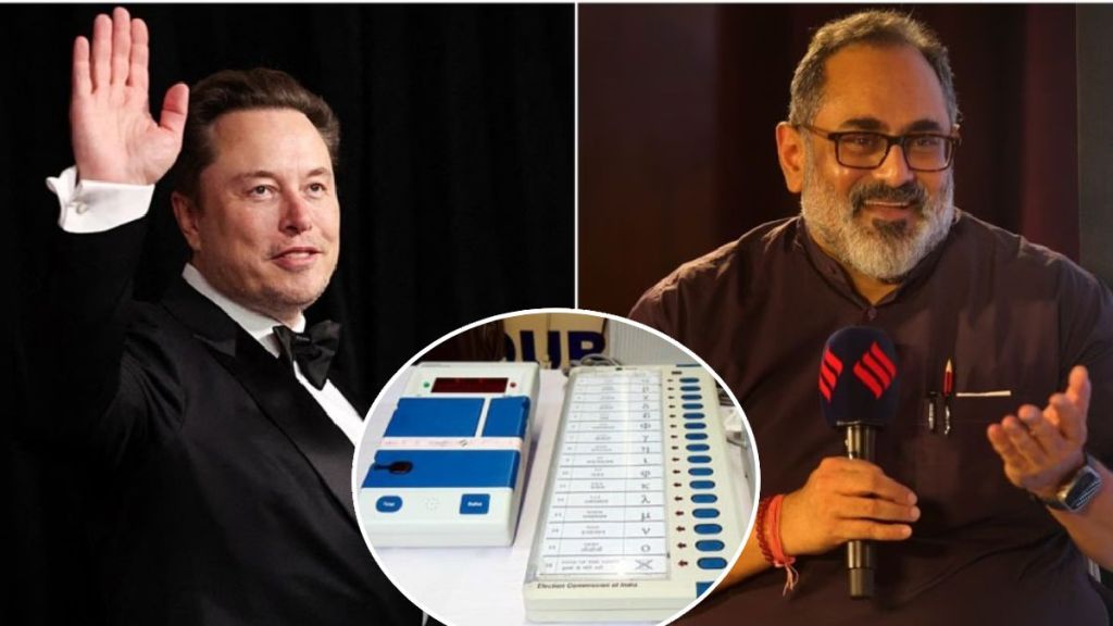 elon musk on eliminating EVM Rajeev Chandrasekhar reply