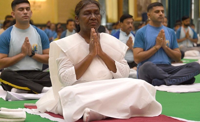 INTERNATIONAL DAY OF YOGA, JUNE 21, 2024, DROUPADI MURMU, NEW DELHI