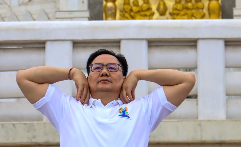 INTERNATIONAL DAY OF YOGA, JUNE 21, 2024, NEW DELHI, KIREN RIJIJU