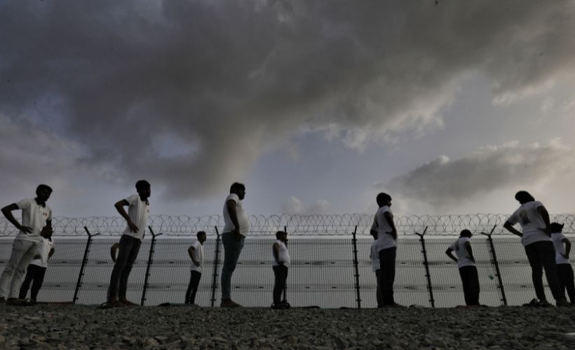 INTERNATIONAL DAY OF YOGA, JUNE 21, 2024, NADABET, GUJARAT, INDO-PAK BORDER