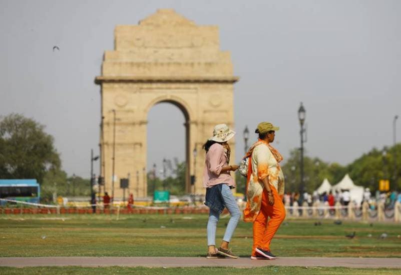 Record of heat wave in India