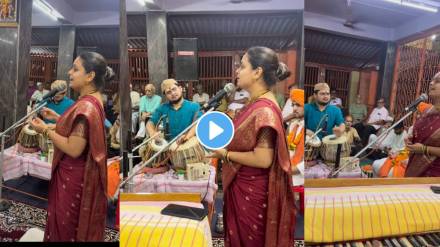 mugdha vaishampayan and prathamesh laghate shares video of kirtan