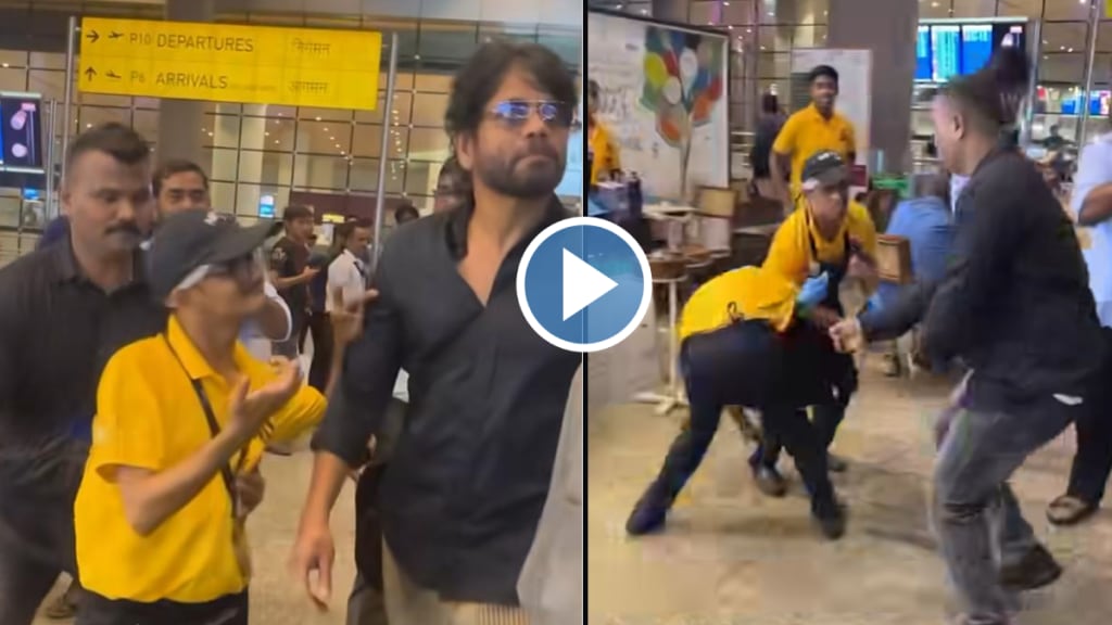 nagarjuna apologize after viral video of bodyguard pushing his disabled fan at airport