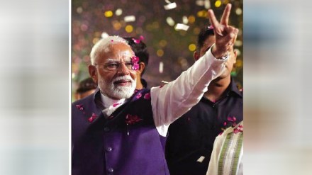 Narendra Modi third historic victory in a row is showered with praise