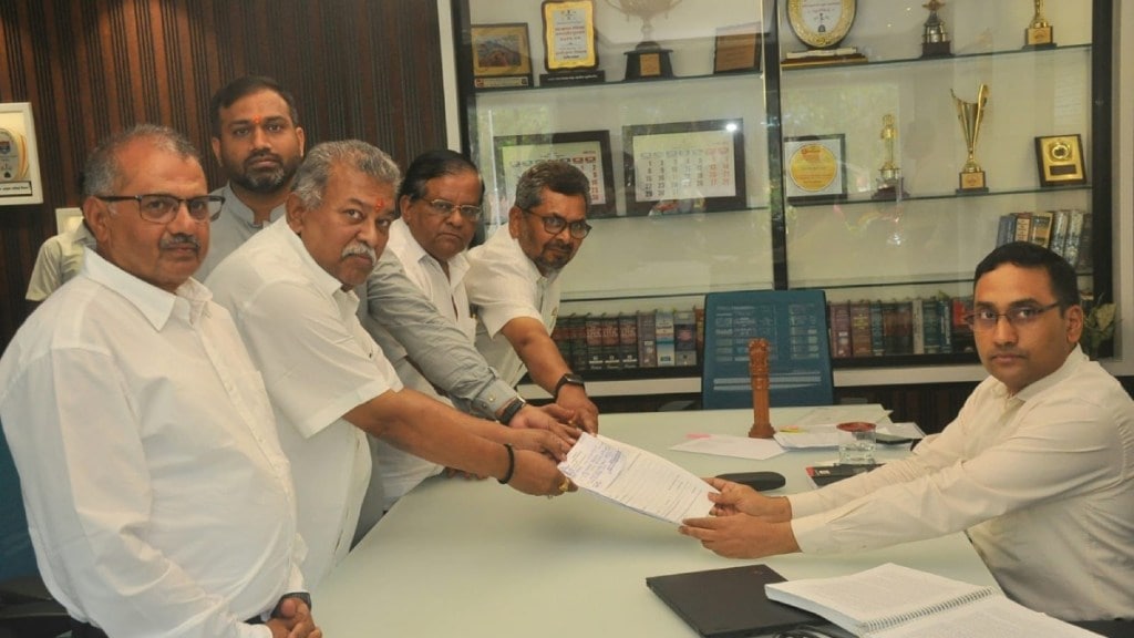 dr rajendra vikhe file nomination for Nashik MLC polls