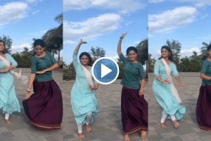 Paaru fame sharayu sonawane sanjana kale dance on natrang song video viral