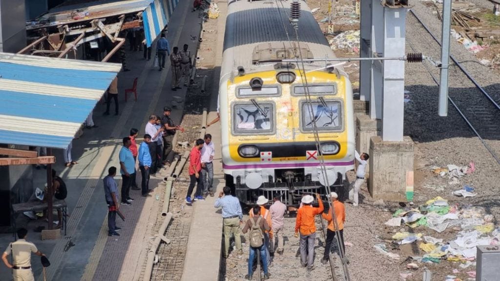 first test on platform number five of Thane station was successful