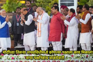 PM Narendra Modi Oath Taking Ceremony Updates in Marathi